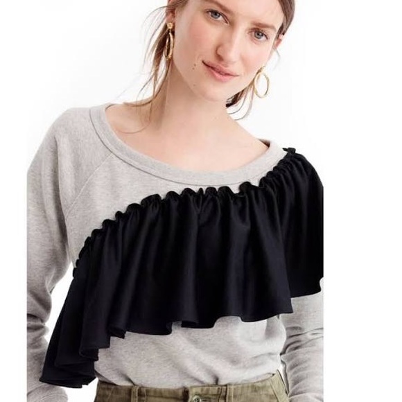 J. Crew Other - J Crew Ruffled Sweatshirt